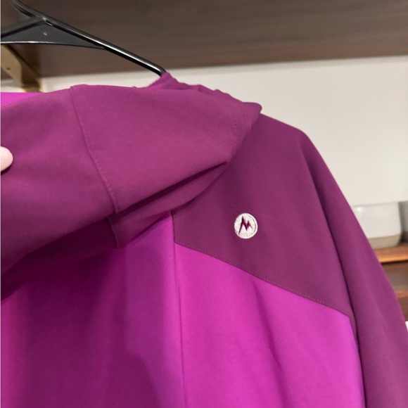 Women’s purple MARMOT jacket with hood - Picture 4 of 13